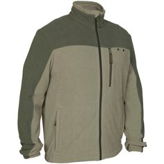 Толстовка для охоты флисовая мужская 300 SOLOGNAC, размер: L, цвет: Хаки SOLOGNAC Х Декатлон Decathlon