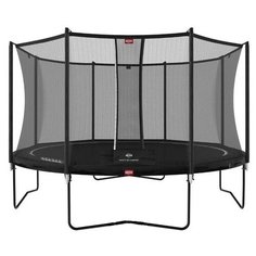 Батут BERG Favorit Regular 430 Black + защитная сетка Safety Net Comfort
