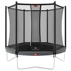 Батут BERG Favorit Regular 200 Grey + защитная сетка Safety Net Comfort