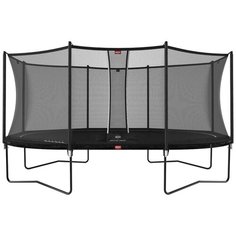 Батут BERG Grand Favorit Regular 520 Black + защитная сетка Safety Net Comfort