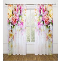 Фотошторы "Анастасия" (блэкаут), 145*260 см, 2 шт. Сирень