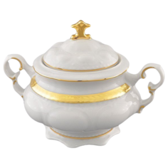 Сахарница Соната Изящное золото (350 мл), 2 ручки, Leander