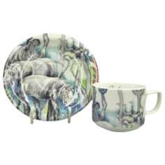 Чашка с блюдцем Сабина Сафари (200 мл), Leander