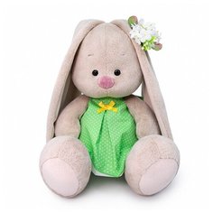 Мягкая игрушка Зайка Ми в платье в горох 18 см
