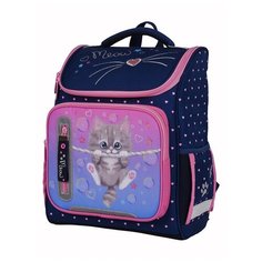 Berlingo Ранец Classic Meow kitty, розовый/синий