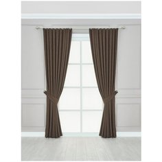 Комплект штор "Элиза" SANPA HOME COLLECTION, 200*270 см (2шт.), коричневый