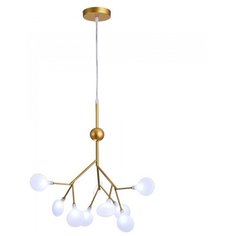 Подвесная люстра Natali Kovaltseva GRACE 75124/6С GOLD SATIN 6*20W G4 золото