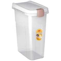 Контейнер для корма Stefanplast прозрачный с белой крышкой 15 кг 40 л (1 шт)
