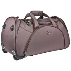Дорожная сумка на колесах 7037.5 коричневый Polar