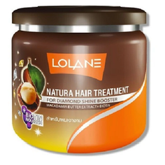 Тайская лечебная маска Lolane для сухих и поврежденных волос с маслом ореха Макадамии + Биотин, Natura Hair Treatment For Diamond shine Booster (Macadamia Butter Extract + Biotin) 100 мл.