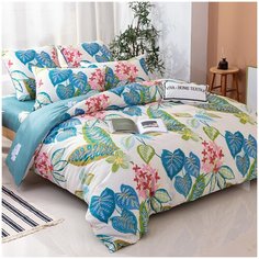 Комплект постельного белья сатин L370 2 спальное от Ситрейд, нав. 50х70 см