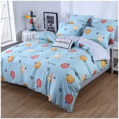 Комплект постельного белья сатин C463 Семейное от Ситрейд, нав. 50х70 см