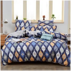 Комплект постельного белья сатин L357 2 спальное от Ситрейд, нав. 50х70 см