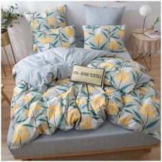 Комплект постельного белья сатин A218 2 спальное от Ситрейд, нав. 50х70 см