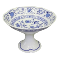 Ваза для фруктов на ножке Мэри-Энн Гжель, 23 см, Leander