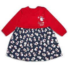 Платье Веселый Малыш размер 80, красный