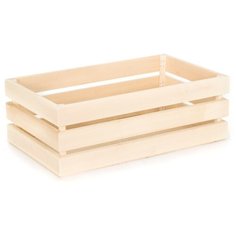 Мастер Рио Ящик для хранения и декорирования малый 42х25х14 см натуральное дерево