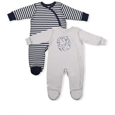 Комбинезон LEO, размер 68, серый/синий Лео