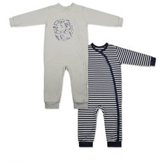 Комбинезон LEO, размер 86, серый/синий Лео