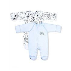 Комбинезон LEO, размер 42, голубой/белый Лео