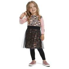 Платье lucky child размер 24 (74-80), розовый