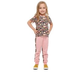 Футболка lucky child, размер 28 (92-98), розовый