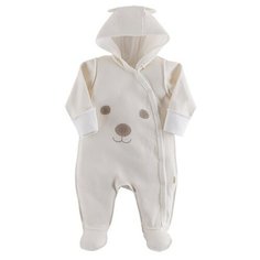 Комбинезон Наша мама, размер 68, молочный