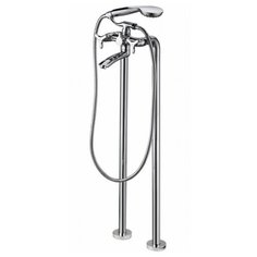 Смеситель для ванны напольный Kaiser Trio 57222 Chrome