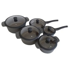 Набор посуды, 10 пр., темно серый Edenberg