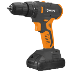 Аккумуляторная ударная дрель-шуруповерт ВИХРЬ ДА-18Л-2КУ/Б Li-Ion 2 А·ч 18 В x2 кейс