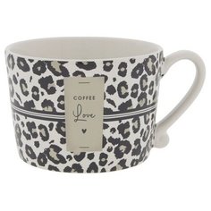 Чашка "White/leopard coffee love" Bastion Collections