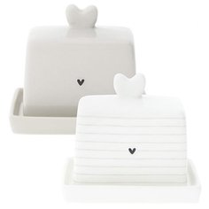 Масленка "White/heart", бежевый Bastion Collections