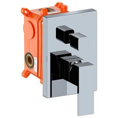 Смеситель для душа встраиваемый с переключателем Kern 4055 Хром