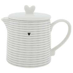 Чайник заварочный "White w.stripes in black" Bastion Collections