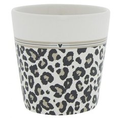 Чашка "White/leopard and stripes" (для кофе) Bastion Collections