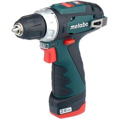 Аккумуляторная дрель-шуруповерт Metabo PowerMaxx BS 2014 12 В, 2.0 А·ч x1, сумка
