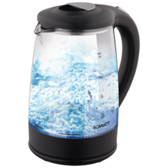 Чайник Scarlett SC-EK27G68, черный/прозрачный