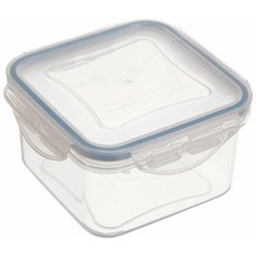 Tescoma Контейнер Freshbox 0.7 л квадратный, 13.2x13.2 см, голубой/прозрачный