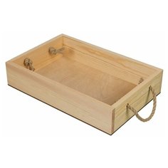 Mr. Carving Заготовка для декорирования Поднос с веревочными ручками ВД-483 бежевый