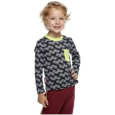 Лонгслив lucky child, размер 30 (116-122), серый