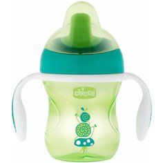 Поильник Chicco Training Cup, 200 мл зеленый