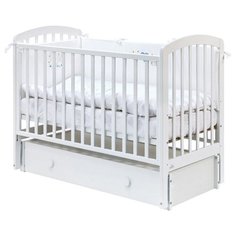 Кроватка Fiorellino Tina (классическая), продольный маятник white