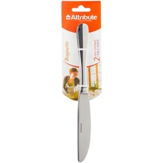 Attribute Набор столовых ножей Baguette 2 предмета серебристый