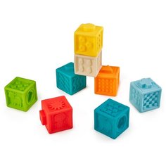 "331872, Кубики-конструктор Happy Baby, FUNNY BLOCKS, 8 штук, разноцветные"