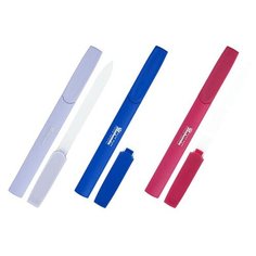 Пилка Стеклянная 2-х сторонняя, на цветной пластиковой ручке в чехле BOHEMIA 160/140