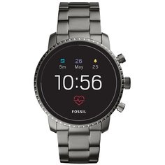 Умные часы FOSSIL Gen 4 Smartwatch Explorist HR (stainless steel), smoke