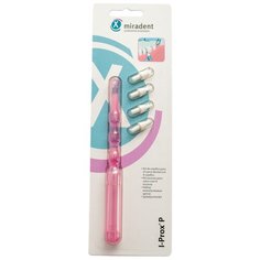 Зубная щетка miradent I-Prox P, розовый