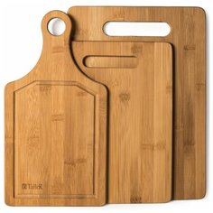 Доска разделочная TalleR TR-52203 набор 3 пр. коричневый