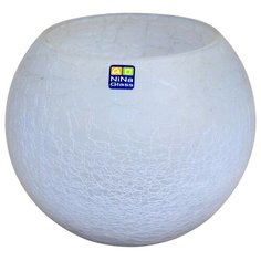 _90-387 Ваза проз.крак.крш.гол./С Nina Glass