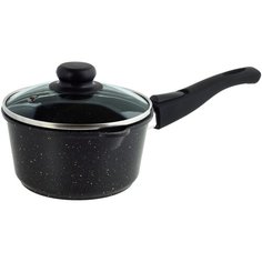 Ковш со стеклянной крышкой Casta Avrora, 1,3 л, литой алюминий, Съёмная ручка